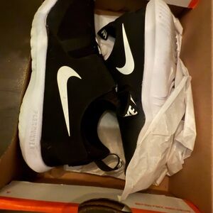 Nike Kids Black and White Slip-On Sneakers